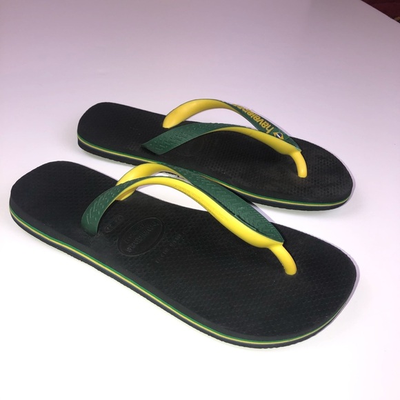 Havaianas Green yellow Flip Flop Kids Sandal - Picture 7 of 13